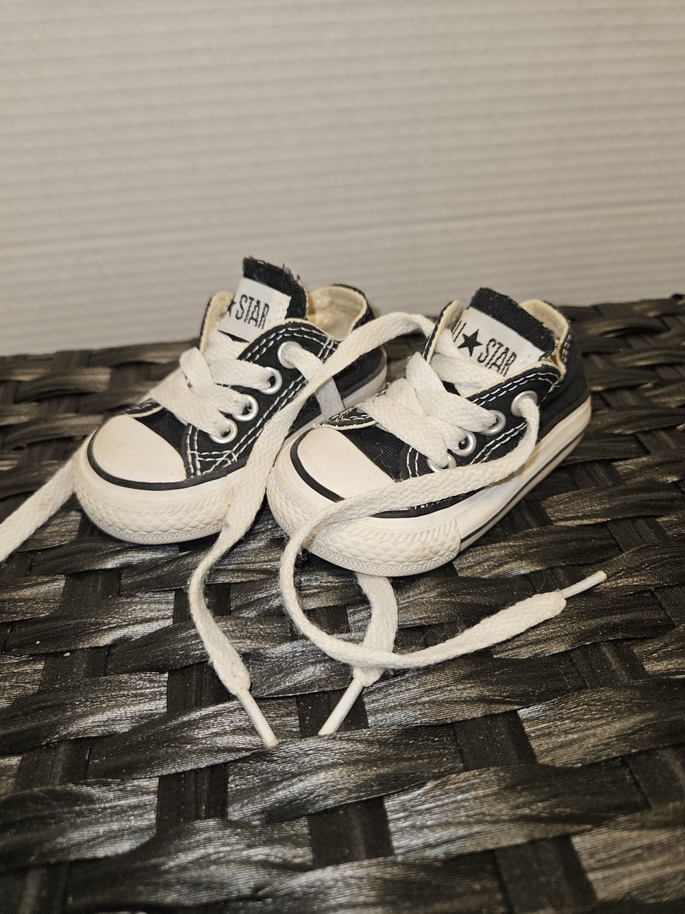 Converse Black & White Toddler Low-Top Sneakers